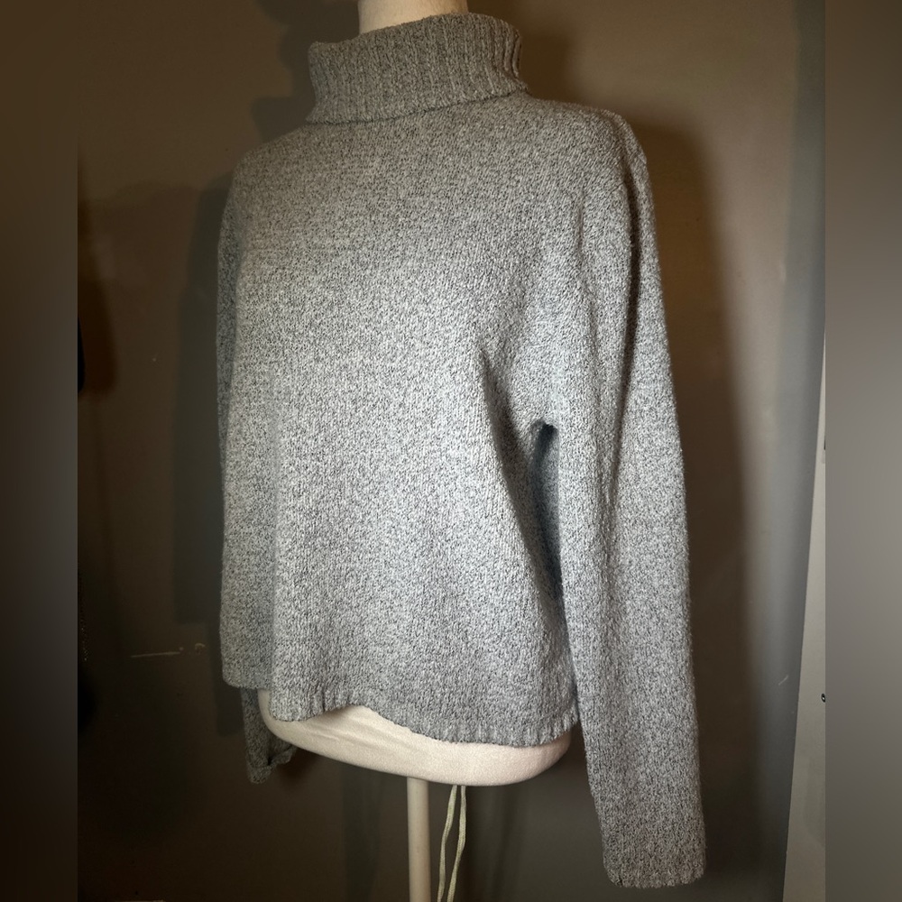 Cozy Gray Turtleneck Sweater